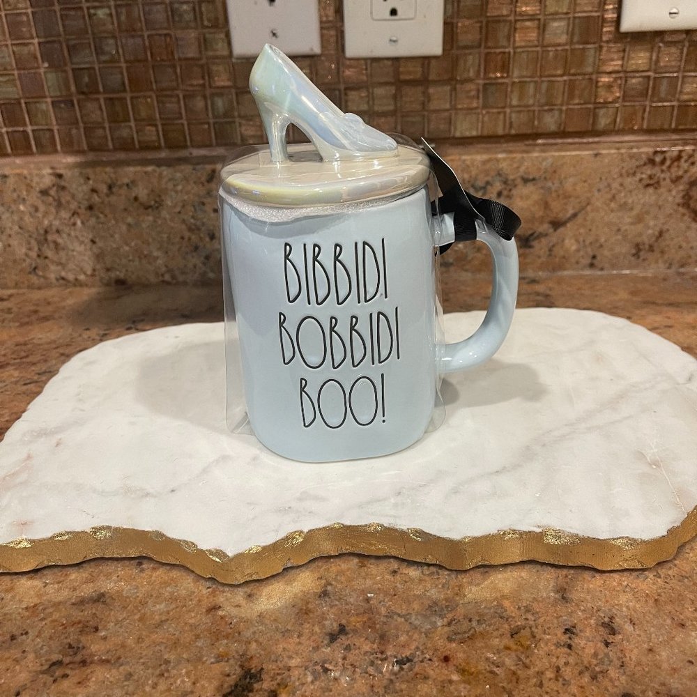 Rae Dunn Princess Collection Bibbidi Bobbidi Mug with Topper